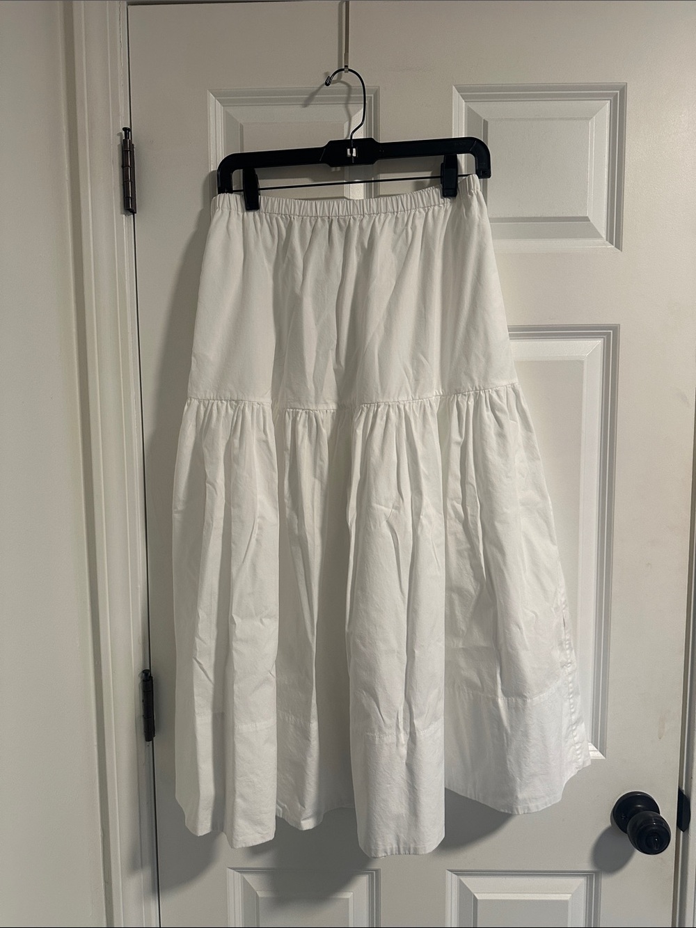 NWT Shaina Mote Gilot Cotton Maxi Skirt in Salt White Bright size M - Picture 3 of 11
